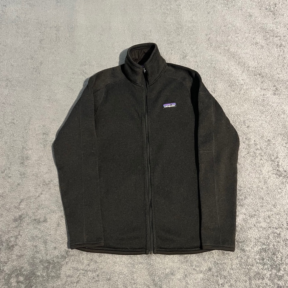 Patagonia Better Sweater Jacket Womens Medium Black Full Zip Fleece hiking